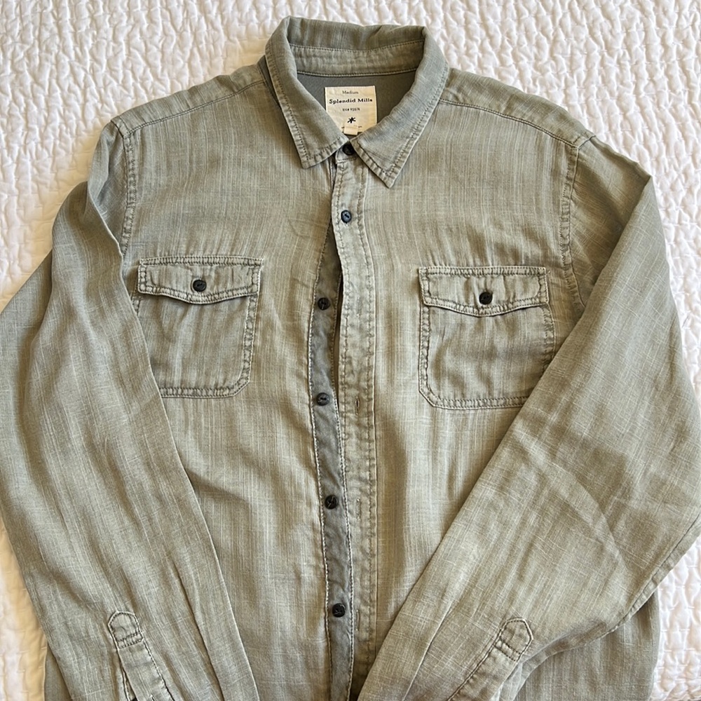 Green long sleeve shirt